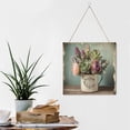 thumbnail image 6 of Succulent Wall Art Wooden Sign Rustic Farmhouse Decor Vintage Pictures for Bedroom Bathroom Kitchen Wall Decorations Bar Interior Decor 12"x12" Wooden Hanging Signs, 6 of 8