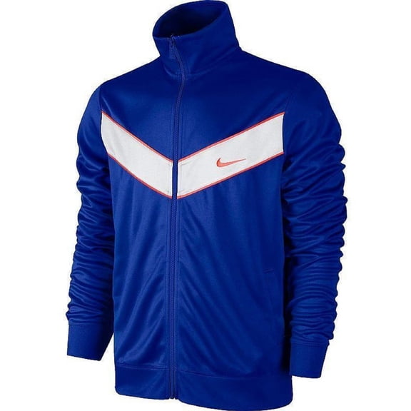 Nike Men's Striker Full Zip Mock Track Jacket-Deep Royal Blue