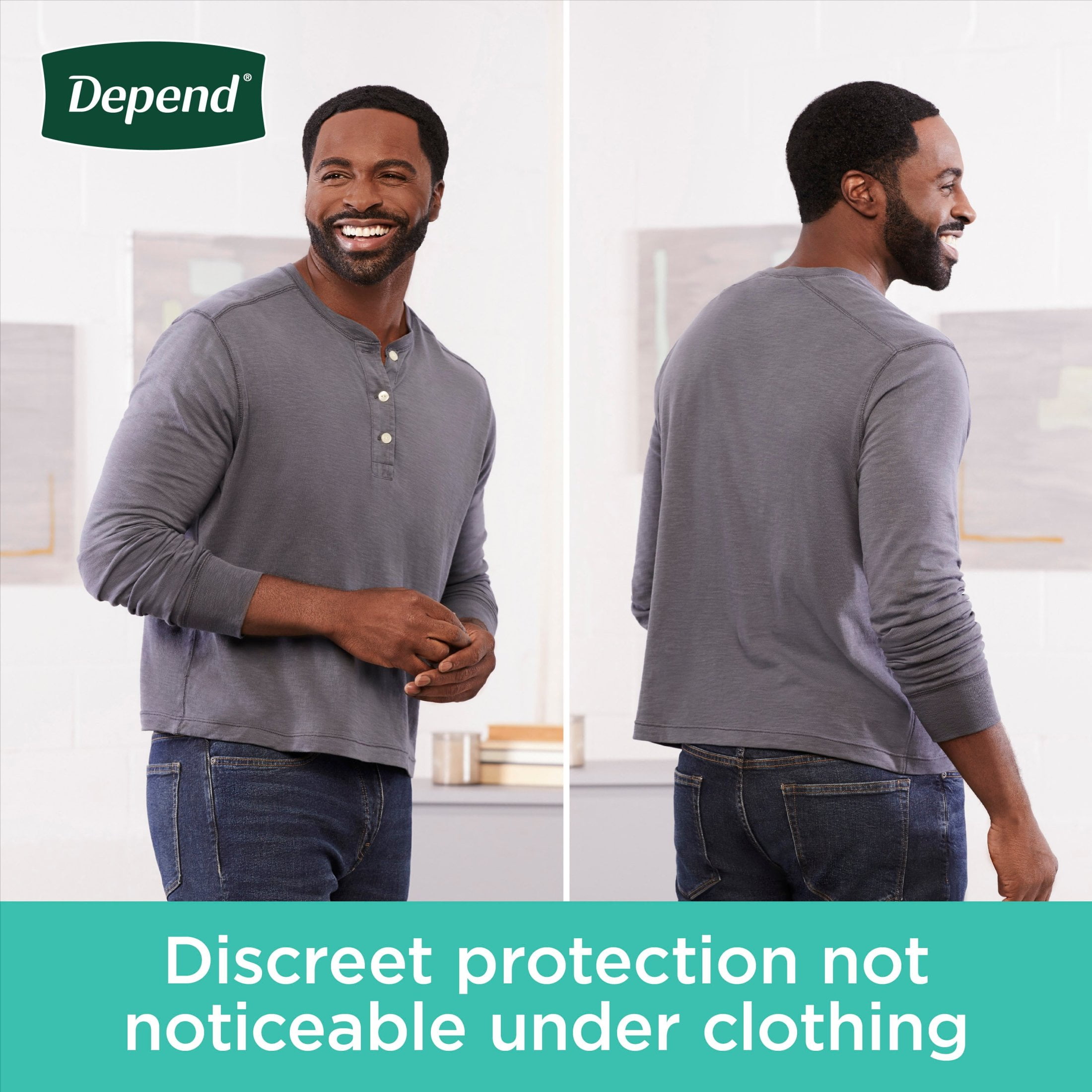 Depend Fresh Protection Adult Incontinence Underwear for Men, Maximum, XXL, Grey, 44 Count
