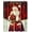 Red(Santa), variant on Deago Merry Christmas Shower Curtain Xmas Snowman Waterproof Funny Bathroom Curtains Party Decor With 12 Hooks Set (71"x71")