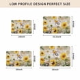 thumbnail image 5 of Sunflower Door Mat Indoor Outdoor, Vintage Summer Bee Botanical Farmhouse Non Slip Welcome Mat with Rubber Backing, Absorbent Fabric Front Door Mats Entryway Rug for Home Patio Entrance 18"x30", 5 of 9