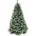 thumbnail image 1 of 6 Foot Super Full Frosted Pine Christmas Tree (6ft Unlit), 1 of 5