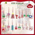 thumbnail image 2 of 16Pcs Christmas Lollipop Ornaments, Candy Christmas Tree Decorations Colorful Mini Candy Cane Hanging Ornaments Polymer Clay Peppermint Pendants for Xmas Tree Party Home Decorations, 2 of 7