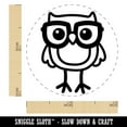 thumbnail image 2 of Owl Smart with Glasses Self-Inking Rubber Stamp Ink Stamper - Blue Ink - Mini 1/2 Inch, 2 of 7