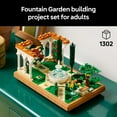 thumbnail image 4 of LEGO Icons Fountain Garden Building Set - DIY Kit for Adults, Ages 18+ - Miniature Craft Building Blocks for Wedding Decor, Display - Gift for Wedding - With Cypress Trees and Grape Vines - 10359, 4 of 8