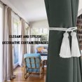 thumbnail image 5 of 2 Pairs Curtain Handmade Tiebacks Decorative Curtain Tiebacks Ropes Tie-Backs Curtain Holdbacks with Tassel for Home and office Window Drapery, 5 of 5