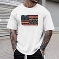 thumbnail image 4 of Mens Work Shirt Patriotic Farm Tractor Short Sleeve Mens formal Shirts,White,XL, 4 of 4