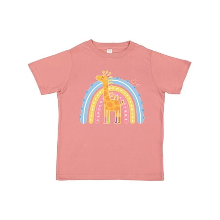 

Inktastic Giraffe Lover Retro Rainbow Girls Toddler T-Shirt