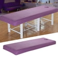 thumbnail image 4 of Sábanas protectoras universales Macarena para salón SPA Hotel 80x190cm poliéster supersuaves desechables púrpura violeta, 4 of 6