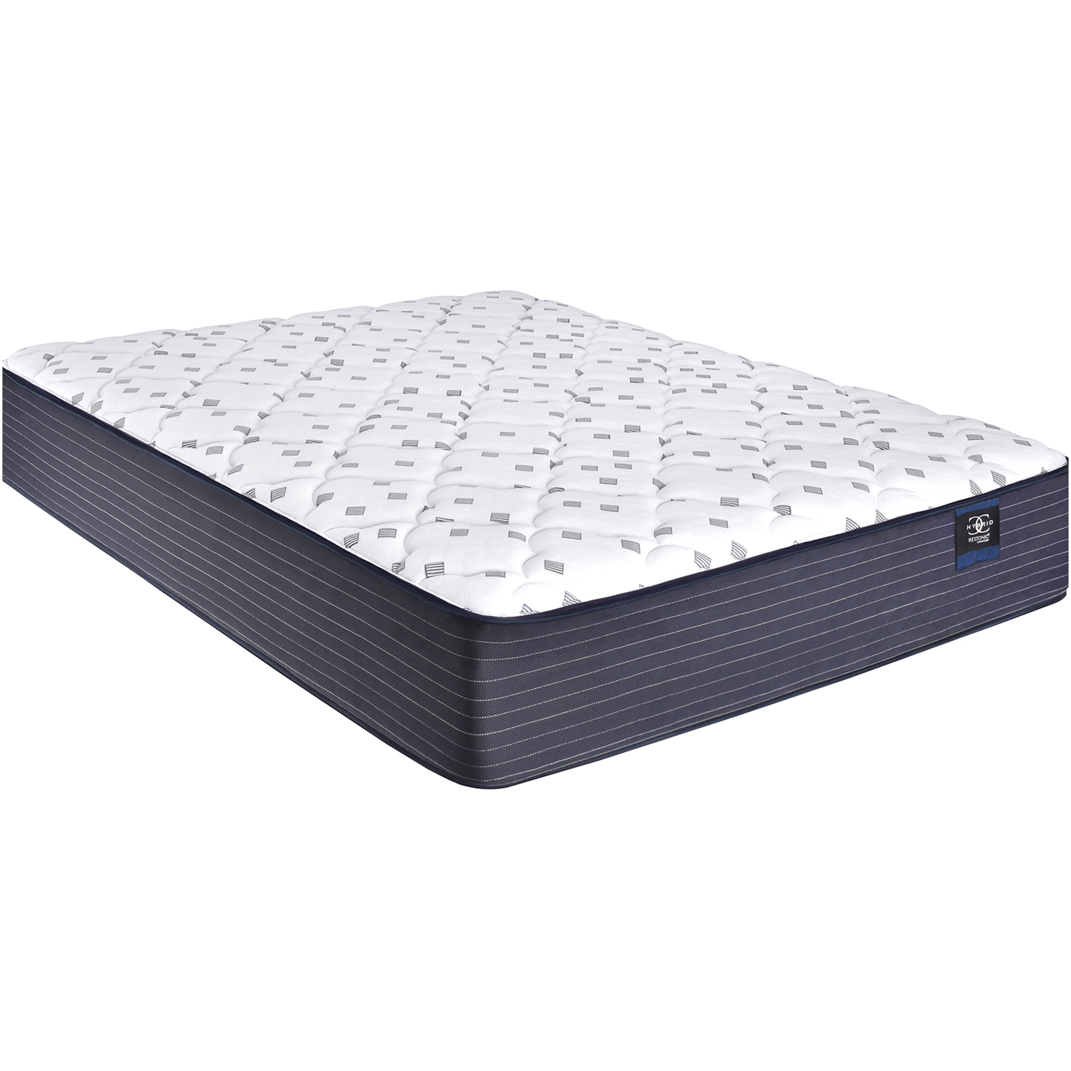 JERFIT 11 Inch Firm Twin Mattress, Hybrid Cooling Gel Memory Foam with Pocketed Coils for Support, Motion Isolation, Edge Support, White Blue Bed Mattress