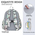 thumbnail image 5 of Boston Terriers and Flowers Backpack for School,Cute School Bag,Schoolbag with Adjustable Shoulder Straps & Padded Back,13.4"x11"x4.7", 5 of 6