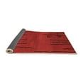 thumbnail image 2 of Ahgly Company Indoor Square Abstract Orange Modern Area Rugs, 7' Square, 2 of 4