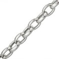 thumbnail image 3 of 14K White Gold 4.5mm Oval Rolo Chain, FREE Microfiber Cloth, Belcher Link Mens Womens Necklace and Bracelet, Giorgio Bergamo 18, 3 of 6