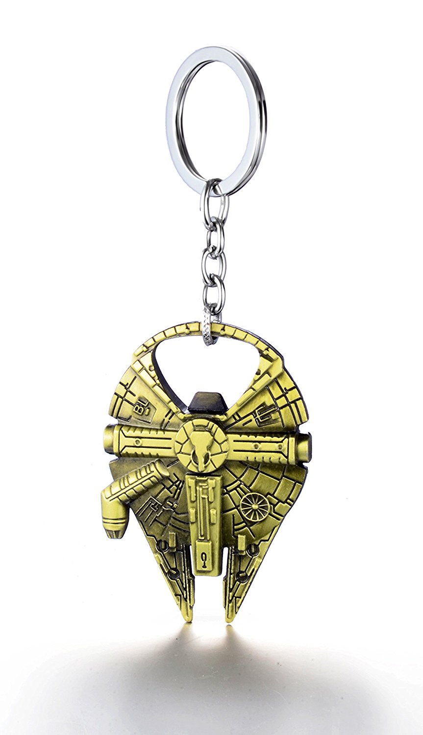1x Millennium Falcon Metal Bottle opener Key Ring Keychain Holiday Gift Fashion
