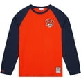thumbnail image 2 of Men's Mitchell & Ness Orange Auburn Tigers Legendary Slub Raglan Long Sleeve T-Shirt, 2 of 5