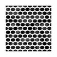 thumbnail image 1 of Dots Decorative Napkins Set of 4, Brush Stroke Paint Hipster Theme Dots as Grungy Round Shapes Background Theme, Silky Satin Fabric for Brunch Dinner Party, 18", Black and White, by Ambesonne, 1 of 2