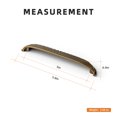 thumbnail image 3 of Goo-Ki 5"(128mm) Hole Center Antique Brass Kitchen Cabinet Handles, Closet Classic Zinc Alloy Din Cup Cabinet Pulls Dresser Handles for Bedroom, 6 Pack, 3 of 8