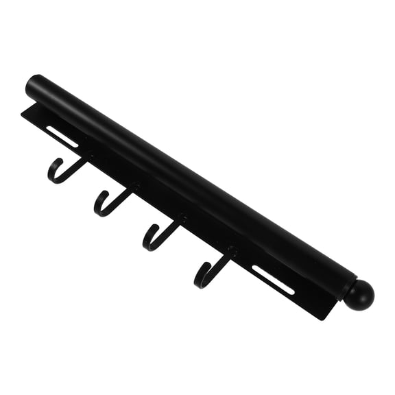 ETEREAUTY Black Space-Saving Pull-Out Wardrobe Rod for Closet Organization of Clothing and Accessories