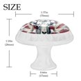 thumbnail image 4 of 4 Pcs American Flag and Animals Knobs for Kitchen Cabinet Cupboard Dresser Bookcase Drawer Pulls Handles Round Home Decor, 4 of 8