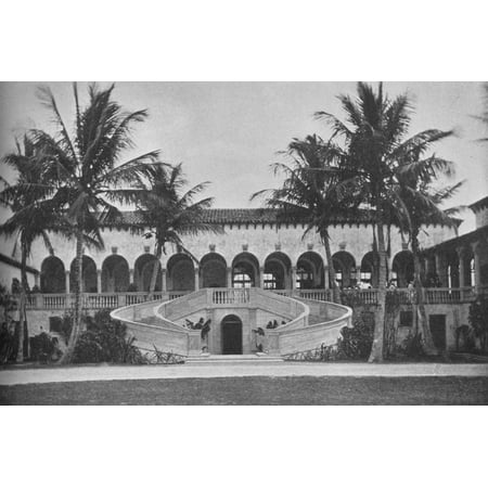 Front elevation of the clubhouse, Gulf Stream Golf Club, Palm Beach, Florida, 1925 Print Wall