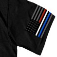 thumbnail image 2 of Hot Leathers GMD1451 Men's 'Brotherhood of First Responders Eagle' Black T-Shirt Medium, 2 of 2