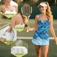 thumbnail image 6 of Yuyamidu Blue Fire Scale Women's Tennis Golf Dresses Built in Shorts with Pocket Stylish Summer Sleeveless Athletic Workout Golf Active Dress for Women Size XL, 6 of 7