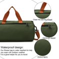 thumbnail image 3 of Bolso pequeño del gimnasio de los deportes Bagweekender bolso de la aptitud para los viajes de los deportes de la natación que se resuelven negro, 3 of 5