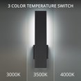 thumbnail image 4 of WAC Lighting Stag 18" 3-CCT 3000K Aluminum Indoor/Outdoor Wall Light in White, 4 of 5