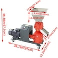 thumbnail image 2 of 3MM Feed Pellet Mill Machine Poultry Chicken Fish Feed Granulator with 4 Head Press Roller 220V 3.5KW, 2 of 16
