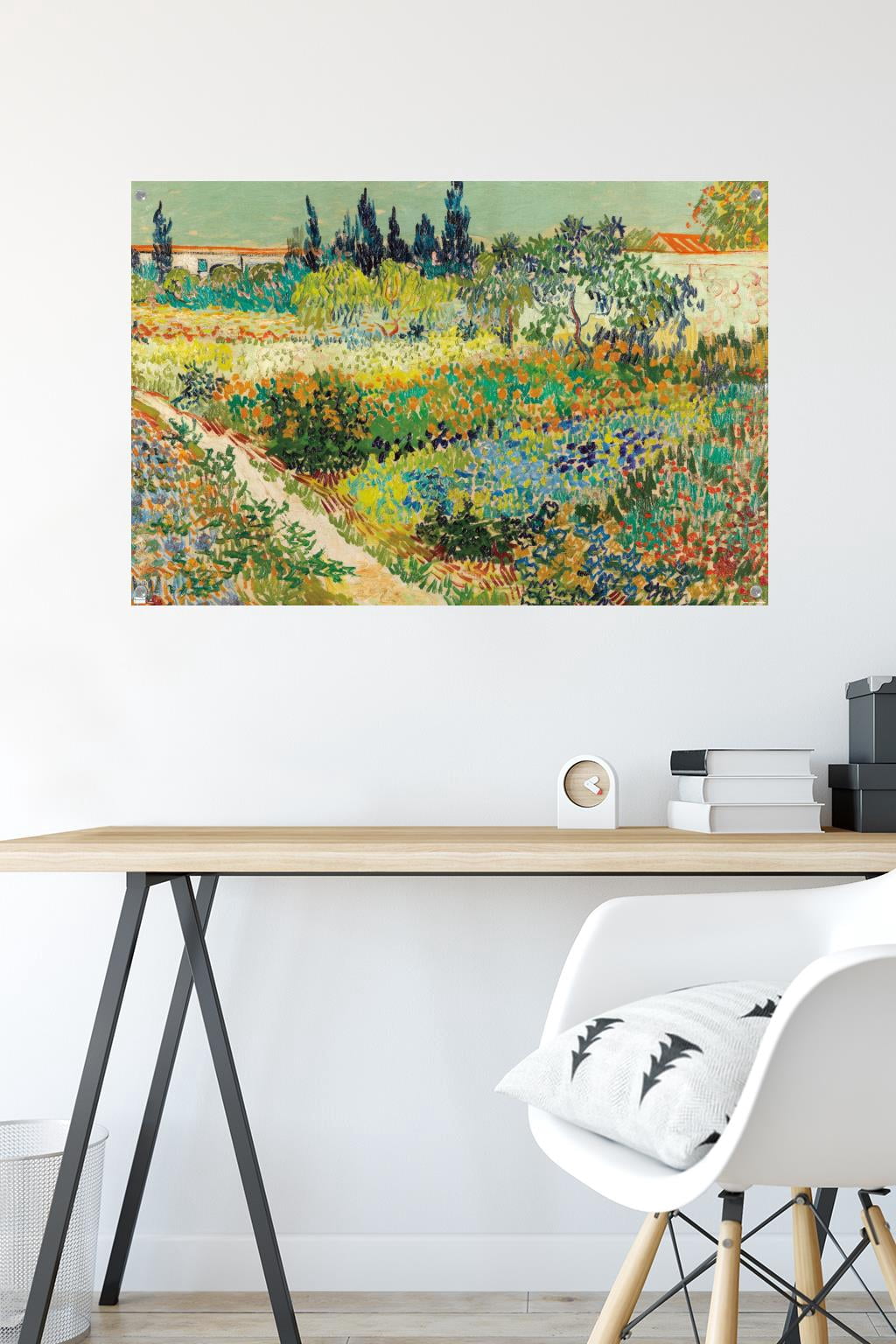 Garden at Arles by Vincent van Gogh Wall Poster with Pushpins, 22.375" x 34"