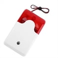 thumbnail image 4 of Flash LED Strobe Light Wired Siren 12V Work for Burglar Alarm System Mini Strobe Siren Indicator Light Sound Alarm Siren, 4 of 6
