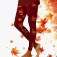thumbnail image 2 of ibiyuan Christmas Leggings Plus Size Thanksgiving Turkey Print Leggings Comfortable Breathable Stretchy Soft Workout Yoga Pants Casual Tights, 2 of 5