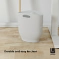 thumbnail image 6 of Umbra 2.4 gal Harlo Plastic Slim Open Top Bathroom Trash Can, White, 6 of 12