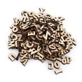 thumbnail image 1 of Scrapbooking 200 Pcs Wooden Scrapbooking A to Z Letters & 0-9 Numbers Unpaint Decoations Displays, 1 of 7