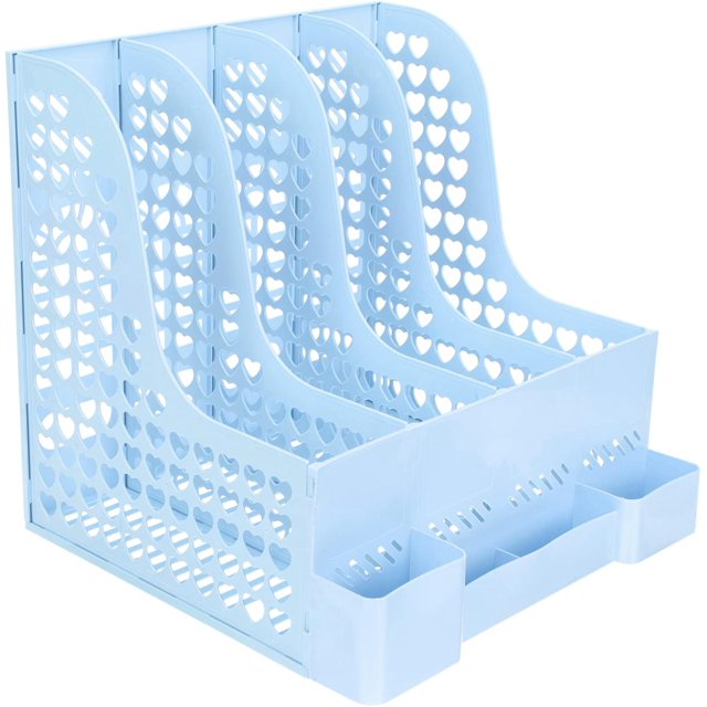 Magazine Rack Table File Holder, Table Book Organizer, Study Magazine Rack, Multifunctional Book Organizer
