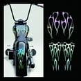 thumbnail image 2 of Furulu Motorcycle Flame Sticker For Gas Tank & Fender Decals Vinyl Laser Colorful, 2 of 5