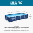 thumbnail image 4 of Bestway Steel Pro 13 Foot x 32 Inch Rectangular Above Ground Swimming Pool, Blue, 4 of 10