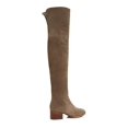 thumbnail image 2 of VIA SPIGA Womens Dark Taupe Beige Gored Split Back Cushioned Ophira Almond Toe Stacked Heel Zip-Up Leather Dress Boots 6.5 M, 2 of 2
