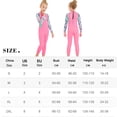 thumbnail image 4 of Traje de buceo para niños, niñas y niños, manga larga, cremallera trasera para deportes acuáticos (M rosa) Wdftyju Para Estrenar, 4 of 4
