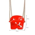 thumbnail image 5 of HEMLBOYW 14.6x12.2x11in Garden Tree Low Back Full Bucket Swing for Seat with Rope & Mounting Rings High Duty Toddler Swing Set plastic, 5 of 6