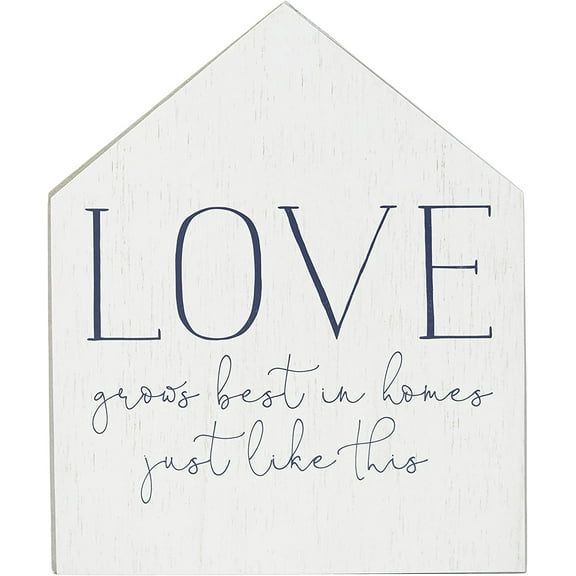 6x5 Wooden Painted House Sign Love Grows Best