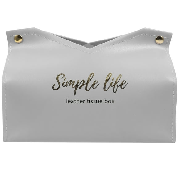 1 caja para servilletas de papel de seda para el hogar, bolsa de almacenamiento, porta toallas de cuero