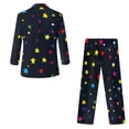 thumbnail image 2 of Whosucclay Stars Pattern Suit for Boys, Polyester Fabric Durable Boys Suit Outfit for Wedding Photograph, 2 Piece Boys Suit Set, 2 of 10
