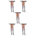 thumbnail image 2 of Qarigey Calcetines a rayas hasta el muslo Estilo simple Juegos deportivos Calentadores Día de San Valentín Mujeres Accesorios para diario Type2, 2 of 6
