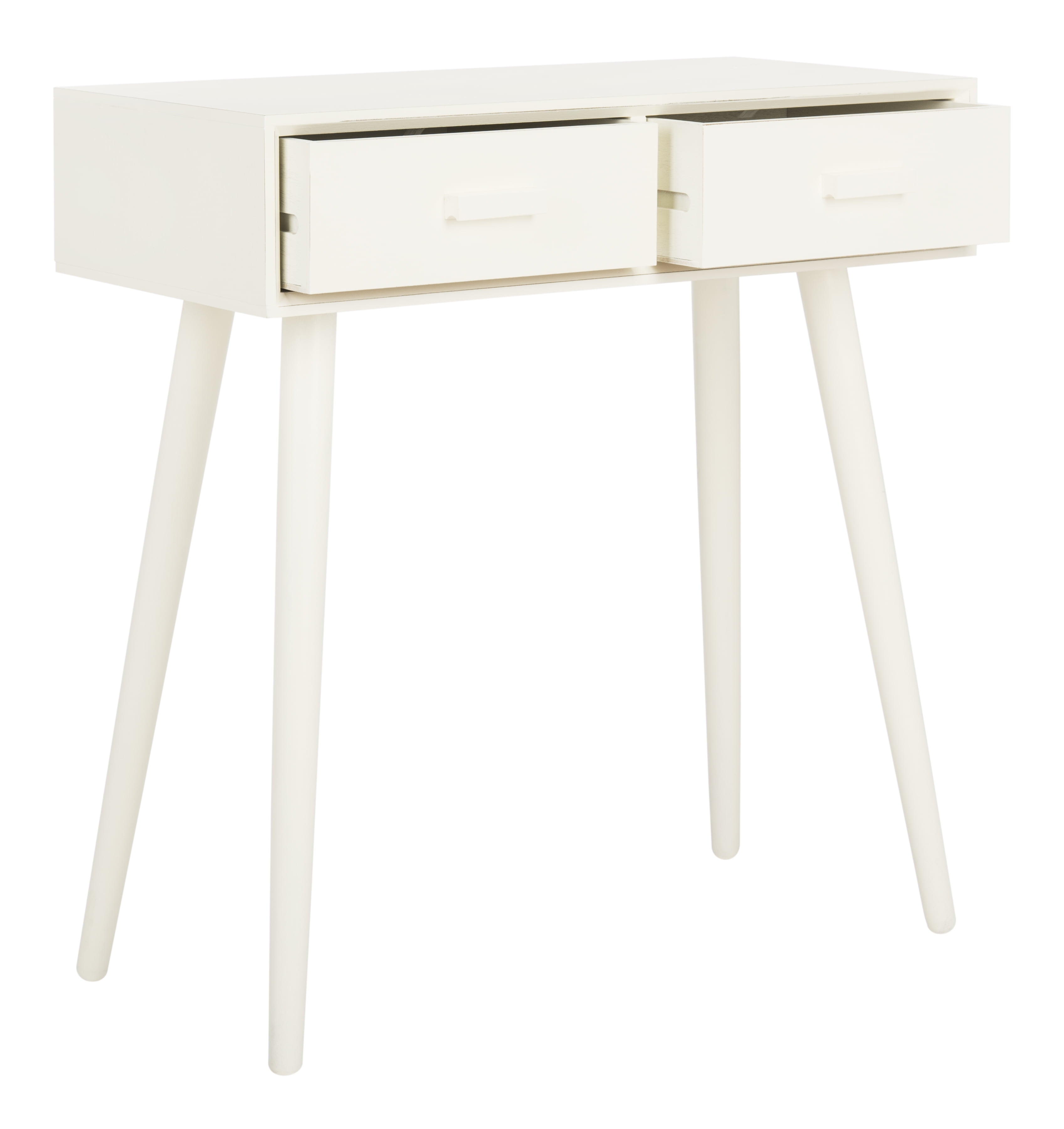 safavieh dean 2 drawer modern solid console table