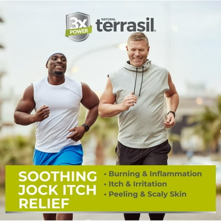Jock Itch Treatment MAX - 6X Faster Than Leading Brands Natural Antifungal Ointment Treats Tinea Cruris Relieves Jock Itch Irritation by terrasil - 50 Grams