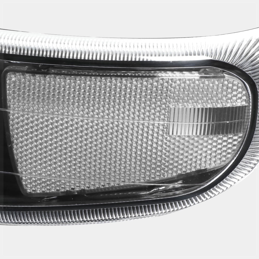 DNA Motoring For 99-02 Chevy Silverado 1500 2500 HD LED DRL Headlight Bumper Lamps All Black Pair