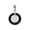 Black, variant on Genuine Green Jade Round "Blessed" Pendant in Solid 10k Yellow Gold or Genuine Black Jade in Sterling Silver 3/4"