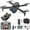 Black-274, variant on AuroraX Drone with Screen Built Into The Controller and Camera 1080p Fpv Brushless Hover Drones with One Key Take Off/Land 3 Speed Modes 3d Flips Foldable Quadcopter Toy Gift for Adults Boys Girls