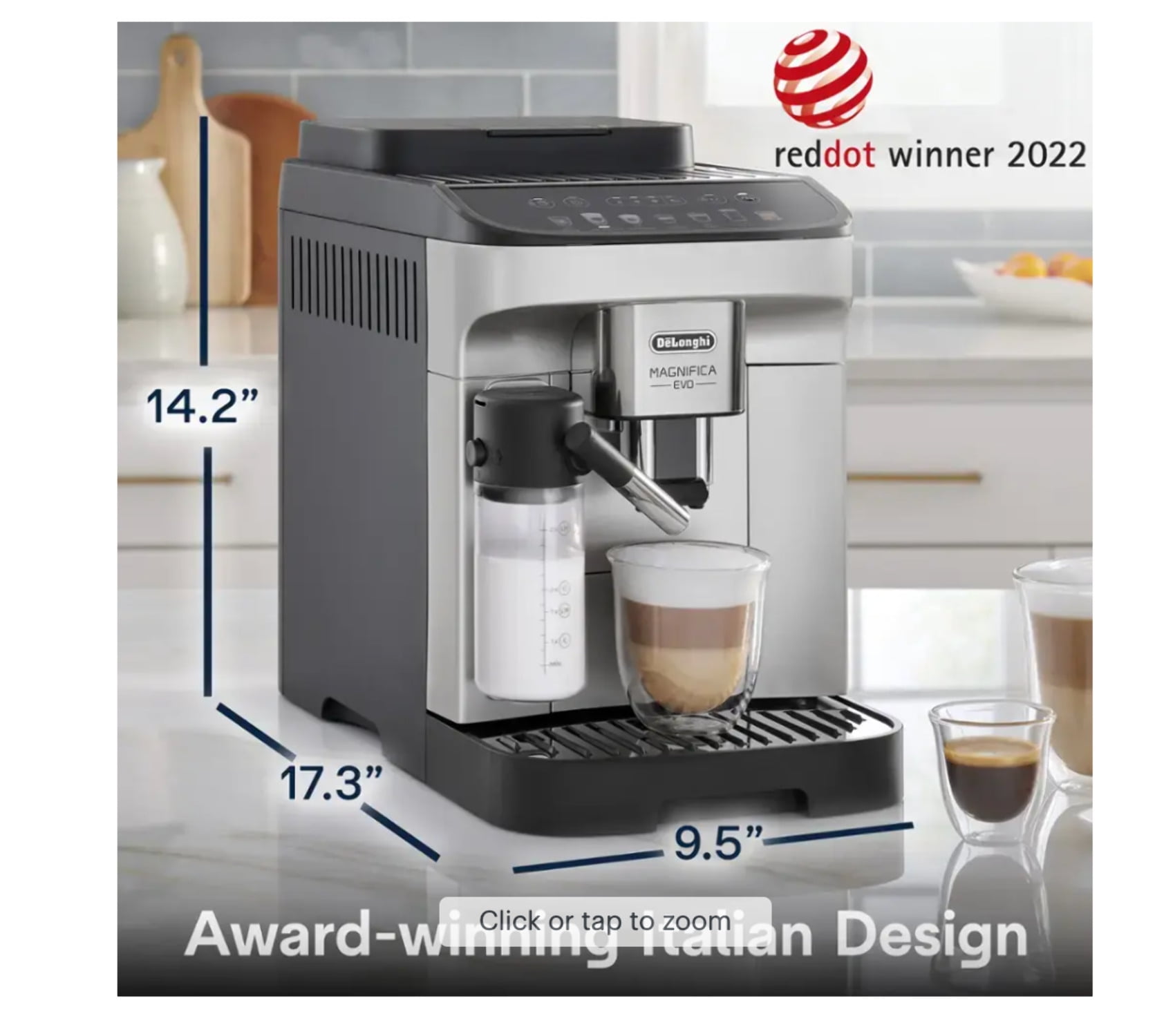 DeLonghi Magnifica Evo Automatic Espresso Machine with Latte